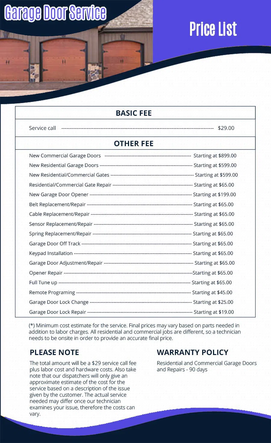 Neighborhood Garage Door Service Burke, VA 703-463-2517